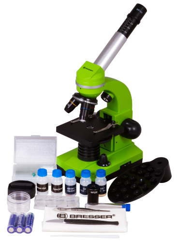 Микроскоп Bresser Junior Biolux SEL 40–1600x, зеленый фото 5