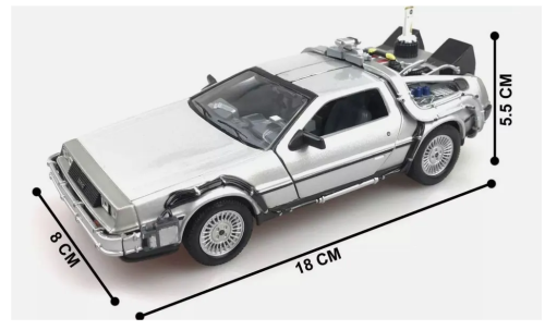 Модель автомобиля (машина времени) Делориан Delorean DMC-12 1:24 BACK TO THE FUTURE (Назад в будущее) фото 10