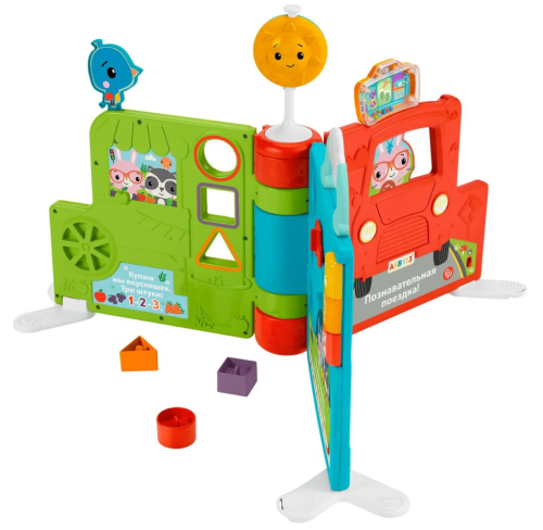 Fisher-Price HCL02 Giant Sit & Stand Experience Book, электронная обучающая книжка и игровой центр для младенцев и малышей фото 3