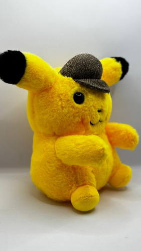 25 см Detective Pikachu Покемон Мягкая игрушка Детектив Пикачу фото 6