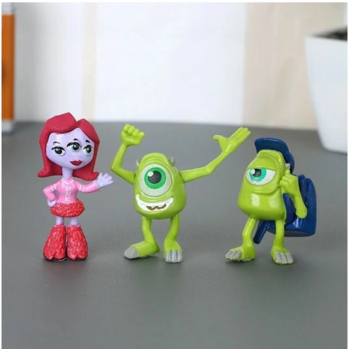 12 шт Набор фигурок Университет Монстров (корпорация монстров) Майк Вазовски Джеймс П.Салливан фото 5