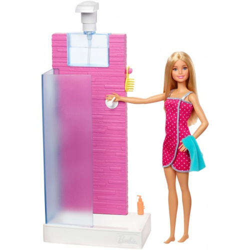 DVX51-2 Набор мебели с куклой Barbie Ванная комната фото 2