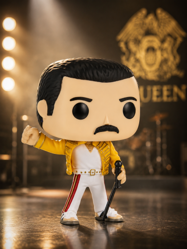 в желтой куртке (96 Freddie Mercury) Фигурка Funko POP! Rocks: Queen Фредди Меркьюри (без коробки) фото 2