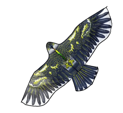 (синий) Большой воздушный змей Сокол 150 см с катушкой фото 2