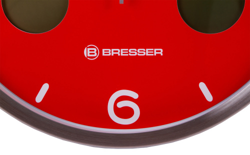 Часы настенные Bresser MyTime io NX Thermo/Hygro, 30 см, красные фото 7