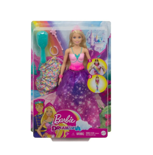 Кукла Barbie Барби с трансформацией 2 в 1 Принцесса - Русалка GTF91 фото 2