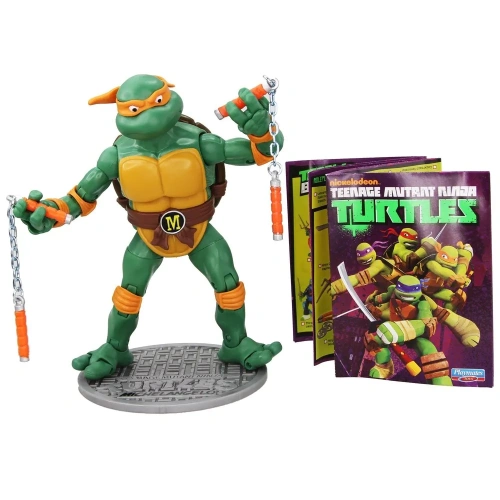 (15 см) Набор из 4х фигурок Playmates Черепашки Ниндзя (Микеланджело, Донателло, Леонардо, Рафаэль) фото 6