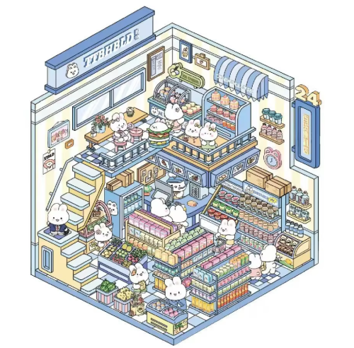 (№2) 3D Наклейки для творчества румбокс антистресс (4 комнаты + 1 сад в подарок) с пинцетом фото 2