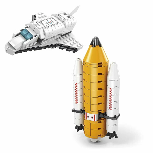 Конструктор развивающий 6в1 Космодром Ракета 1000 деталей фото 5