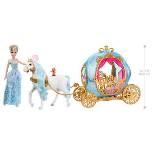 HLX35 Disney Princess Игровой набор Карета Золушки Cinderella's Magical Carriage фото 11