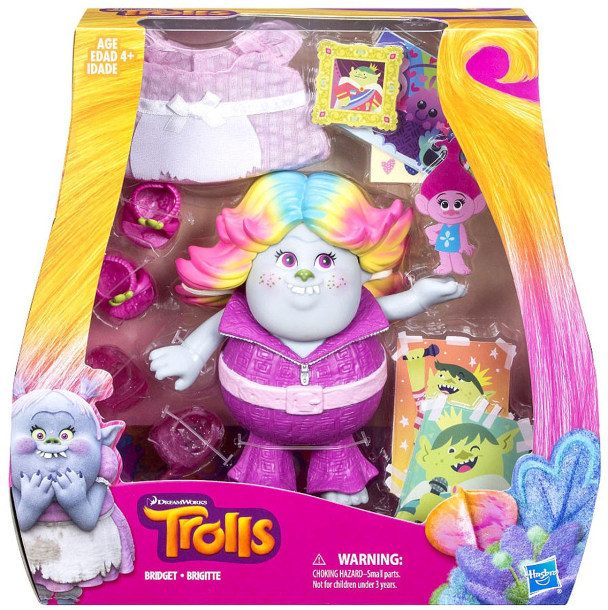 26762 DreamWorks Trolls Тролль Бриджит Collectible Doll - Bridget Тихоня  (Леди Блести Сверкай) от интернет магазина iqbaby.ru