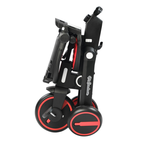 Велосипед детский трёхколесный складной Mr Sandman Чёрный/Красный фото 12