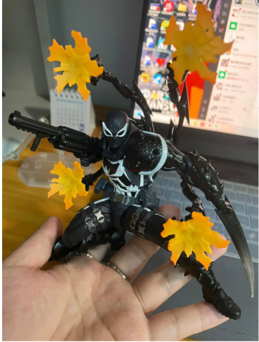 (чёрный) Фигурка Agent Venom большой набор Человек паук Веном фото 13