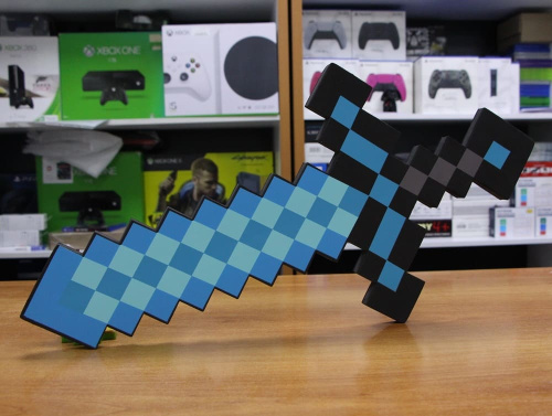 Алмазный Меч Майнкрафт 60 см (Minecraft) фото 3