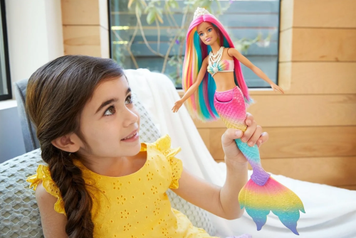 Кукла Barbie Русалочка с разноцветными волосами GTF89 фото 7