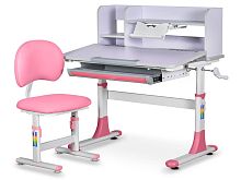 Комплект мебели (столик + стульчик + полка)  Mealux EVO BD-21 PN