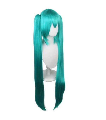 Парик Хацунэ Мику (Мику Хатсуне) Аниме Вокалоид Hatsune Miku 110 см фото 3