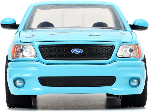 Машина Jada 1:24  I Love The 90’s 1999 Ford F150 SVT Lightning (небесно голубой) фото 5