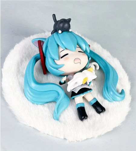 Фигурка аниме Мику Хацунэ спящая Miku Hatsune (11см) фото 7