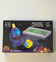 (фиолетовый) Конструктор Амонг ас /Among us (совместим с Лего) №1153