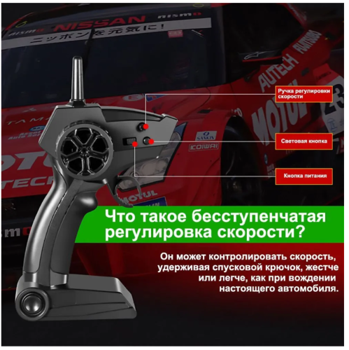 GT-21A Дрифт машинка BMW на радиоуправлении 25 см GTR M4 фото 9
