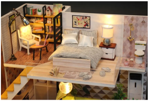 M030 Румбокс Скандинавский домик (Сборная модель) фото 9