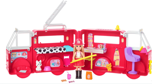 Игровой набор Barbie Челси и пожарная машина, HCK73 фото 3
