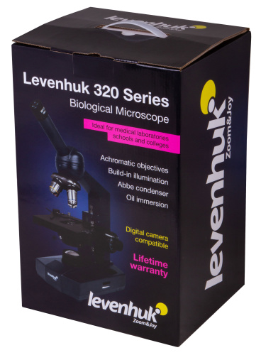 Микроскоп Levenhuk 320 BASE, монокулярный фото 16
