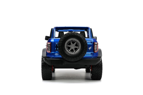Машина 1:24 Jada 2021 Ford Bronco (синий) с дополнительным комплектом колес фото 8