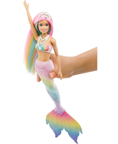 Кукла Barbie Русалочка с разноцветными волосами GTF89 фото 6