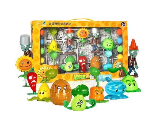 686-35 (8 растений + 2 зомби) Игровой набор Зомби Против Растений / Plants vs Zombie фото 7