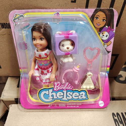 GHV69-3 Кукла Barbie Челси в тематическом костюме торт с питомцем фото 2
