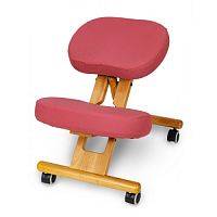 Деревянный коленный стул Smartstool KW02 Смарт стул с чехлом розовый