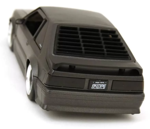 Машина Jada 1:24  Ford Mustang GT 1989 (черный матовый) фото 4