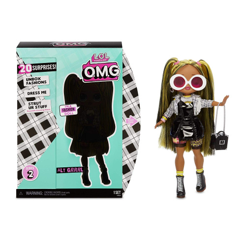 565123 MGA Entertainment L.O.L. Surprise - Кукла OMG Alt Grrrl 2 волна Fashion Doll с 20 сюрпризами фото 3