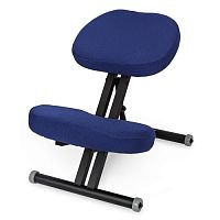 Smartstool  Металлический коленный стул KM01 Black с чехлом индиго