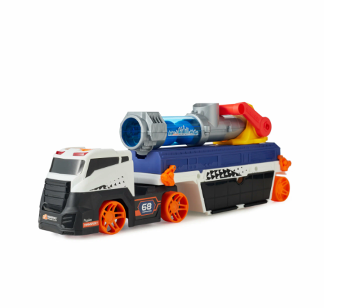 E7007 Грузовик игрушечный Happy Baby с пушкой и машинками CANNON TRUCK, автовоз, гараж на колесах фото 11