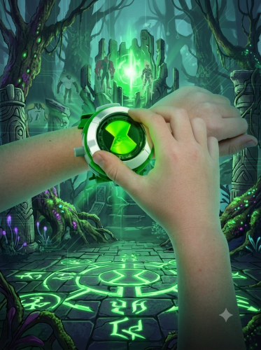 605 (новинка) Часы Омнитрикс Бен Тен - Ben 10 Omnitrix Ultimate (звук, свет) фото 4