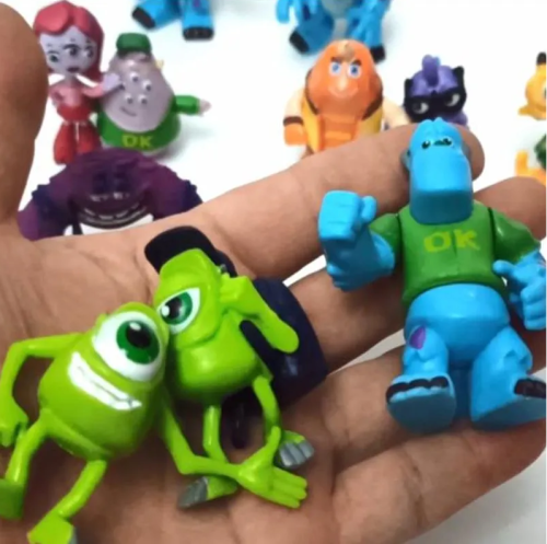 12 шт Набор фигурок Университет Монстров (корпорация монстров) Майк Вазовски Джеймс П.Салливан фото 9