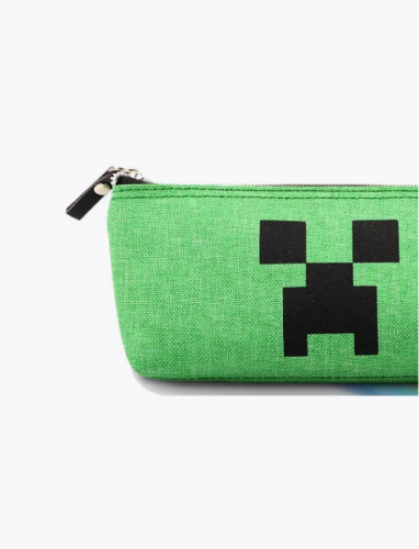 (зеленый) Пенал школьный Крипер Майнкрафт (Minecraft) фото 3