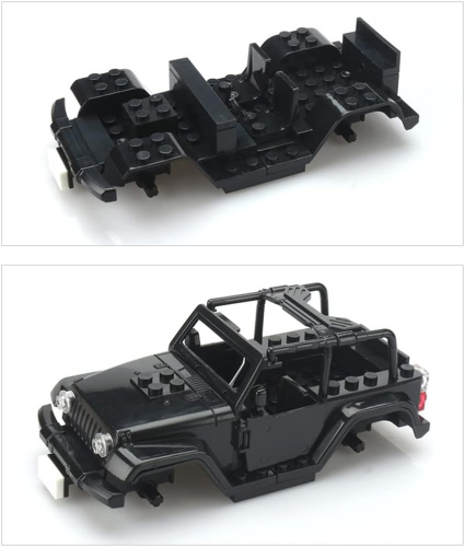 Машина конструктор 57 деталей (внедорожник, джип) фото 5