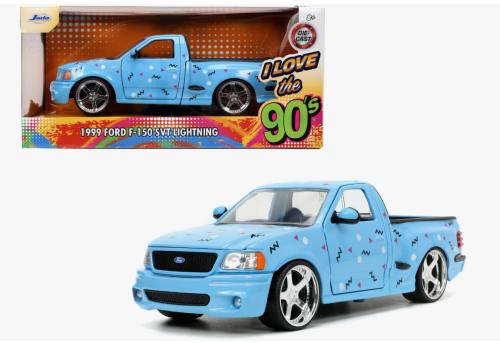 Машина Jada 1:24  I Love The 90’s 1999 Ford F150 SVT Lightning (небесно голубой)