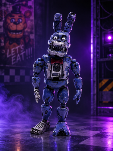 Фигурка Кошмарный Бонни ФНАФ разборный, с подсветкой  (Bonnie FNAF) фото 2