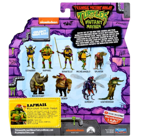 11 см  Фигурка Playmates Черепашки-Ниндзя Рафаэль (Raphael) 83284 фото 7