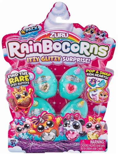 9240 Игрушка-сюрприз Zuru Rainbocorns Itzy glitzy в яйце серия 2 (4 яйца в упаковке) фото 3