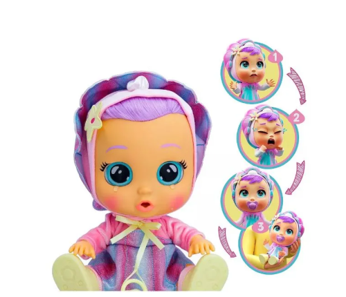 (с цветочком) Кукла Коралина IMC Toys Cry Babies Dressy Coraline Плачущий младенец 908413 фото 3
