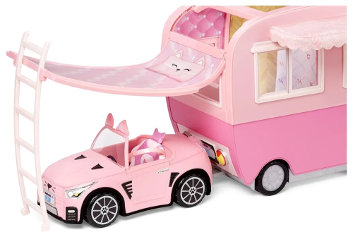 575672 NaNaNa MGA Entertainment Игрушка На На На Сюрприз - Кошачий фургон Кемпер (Na! Na! Na! Surprise Kitty Pink Camper Vehicle) фото 4
