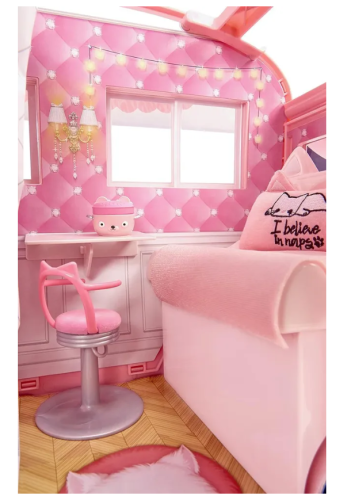 575672 NaNaNa MGA Entertainment Игрушка На На На Сюрприз - Кошачий фургон Кемпер (Na! Na! Na! Surprise Kitty Pink Camper Vehicle) фото 3