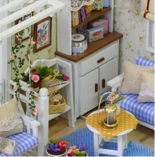 3013 Сборная модель интерьерный Румбокс Мечта котёнка (конструктор) фото 7