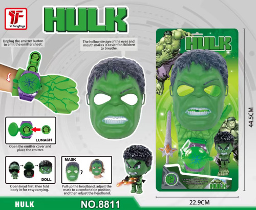8811 Игровой набор Халк с перчаткой и маской (Hulk) фото 2